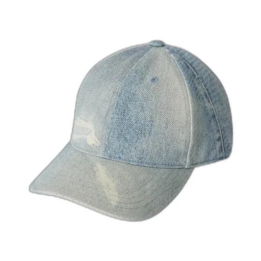 Denim-Print Cap
