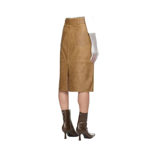 Wide Belt Skirt