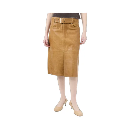 Wide Belt Skirt