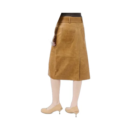 Wide Belt Skirt