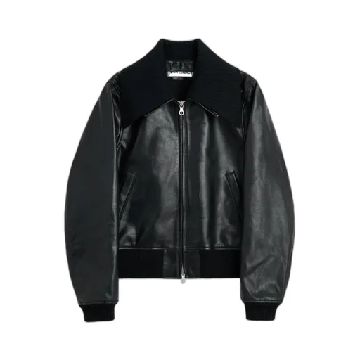 Radar Bomber Leather Jacket