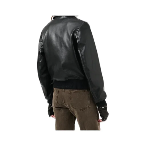 Radar Bomber Leather Jacket