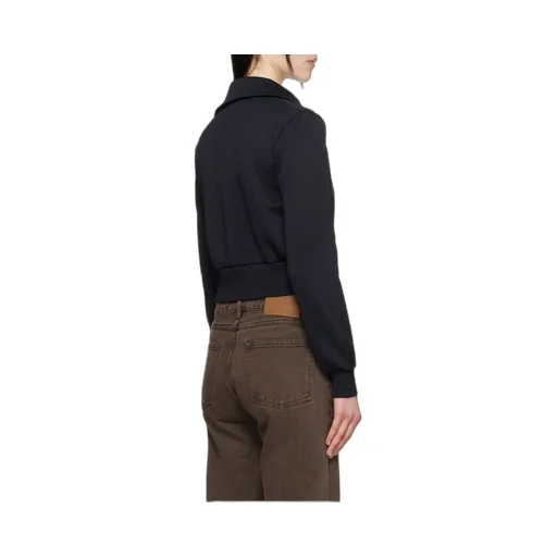 Spread-Collar Cardigan