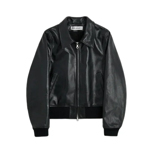 Radar Bomber Leather Jacket