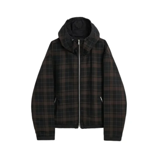 Check Hooded Jacket
