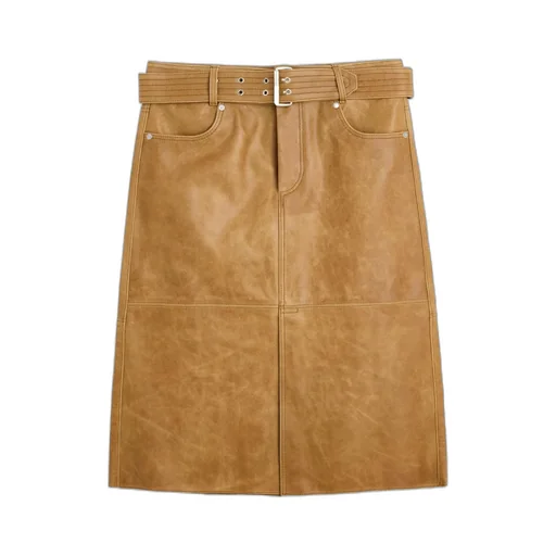 Wide Belt Skirt