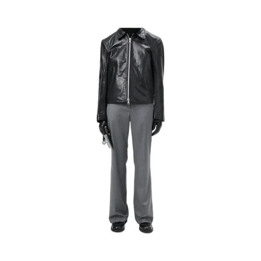 Zippered Leather Jacket