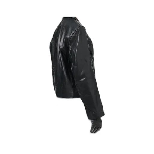 Zippered Leather Jacket
