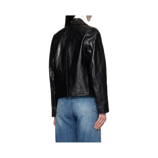 Zippered Leather Jacket