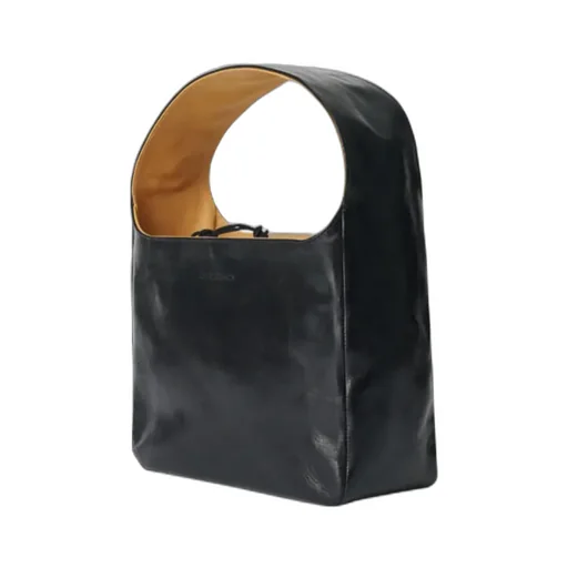 Pebble-Grain Shoulder Bag
