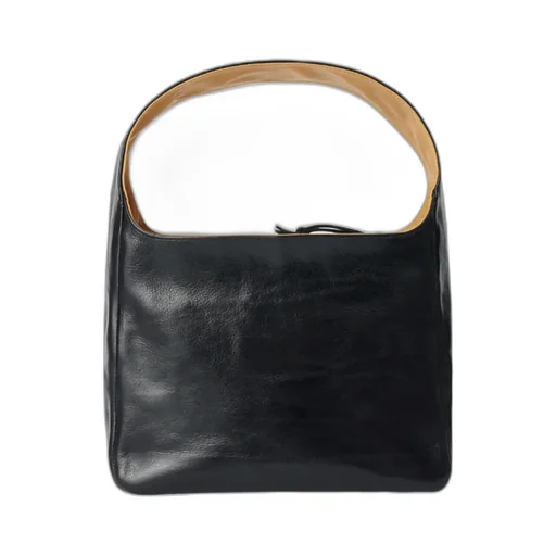 Pebble-Grain Shoulder Bag