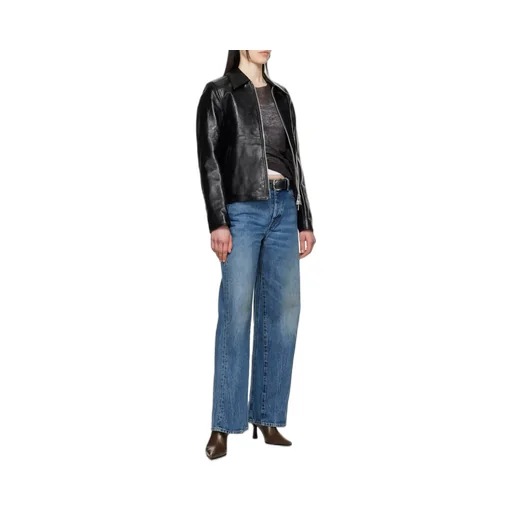 Zippered Leather Jacket
