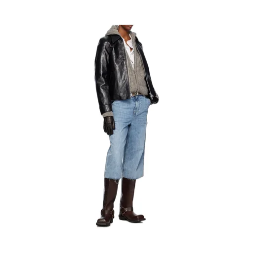 Zippered Leather Jacket