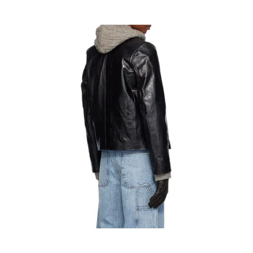 Zippered Leather Jacket