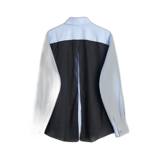 Contrast Striped Cotton Shirt