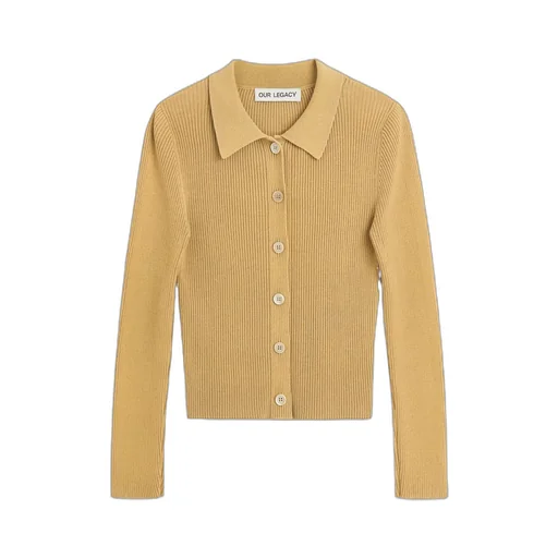 Mazzy Ribbed Polo Cardigan