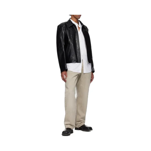 Top Dyed Leather Mini Jacket