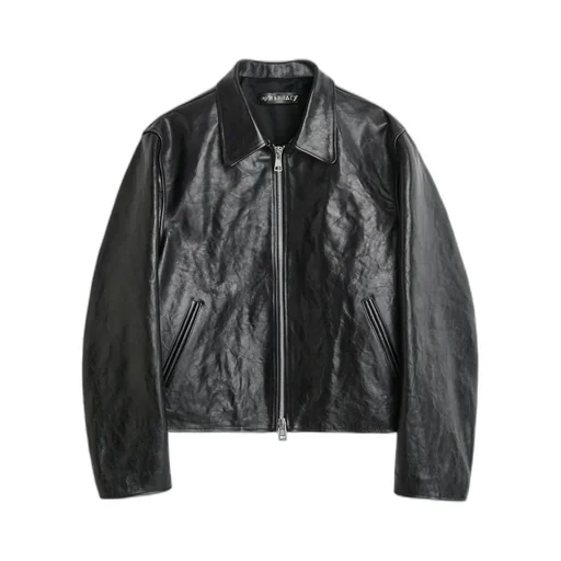 Top Dyed Leather Mini Jacket
