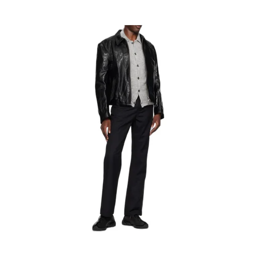 Top Dyed Leather Mini Jacket