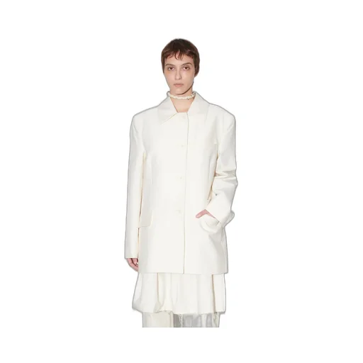 Button-Up Cotton-Blend Jacket