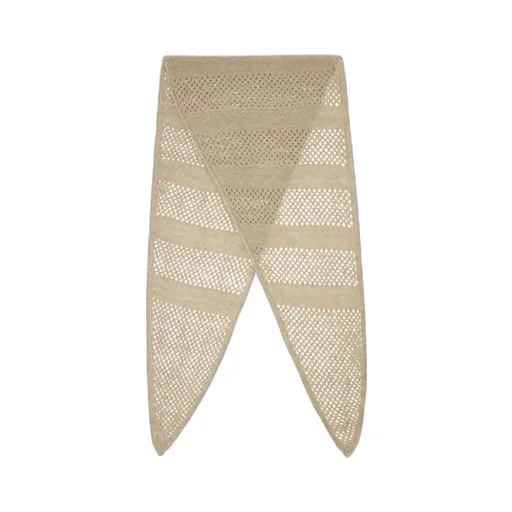 Triangle Open-Knit Scarf