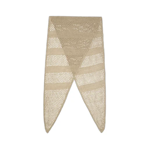 Triangle Open-Knit Scarf
