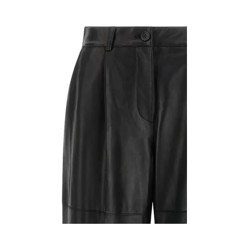 Maciock25W Panelled Leather Trousers