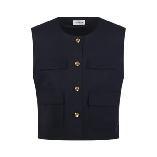 Liliuxy Button-Up Sleeveless Jacket