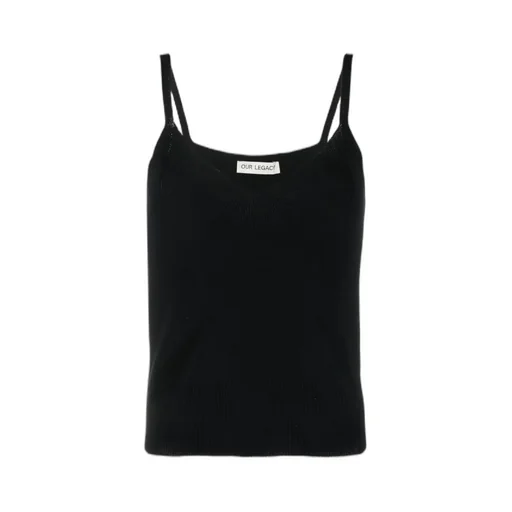 Ribbed-Knit Singlet Top