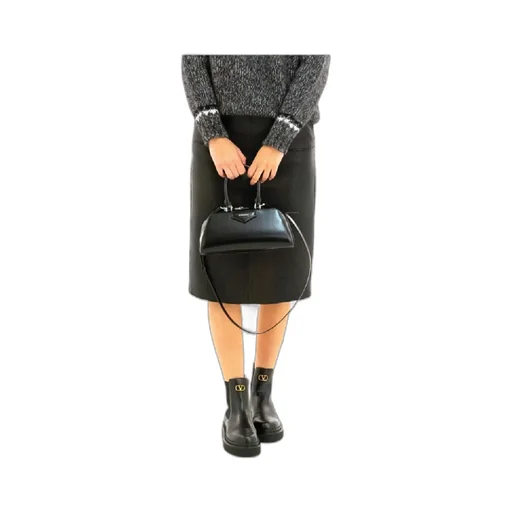 Leather Midi Skirt