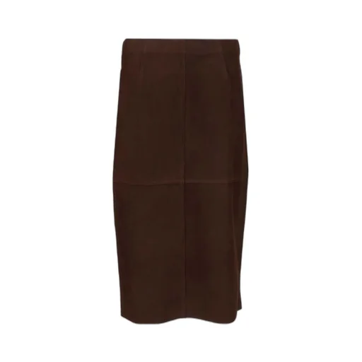 Suede Midi Skirt