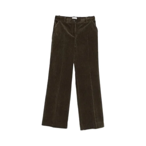 Corduroy Straight-Leg Trousers