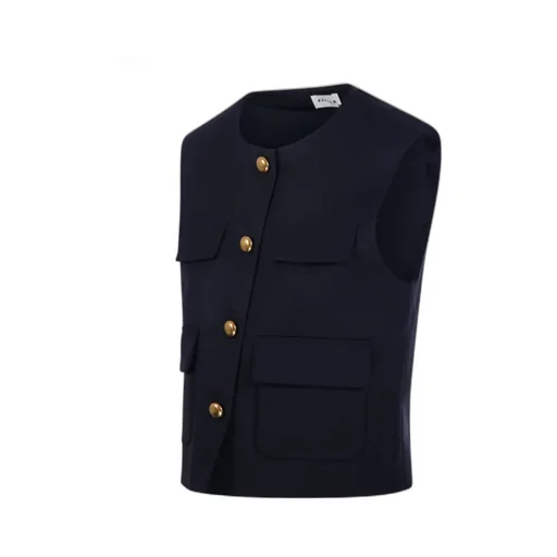 Liliuxy Button-Up Sleeveless Jacket