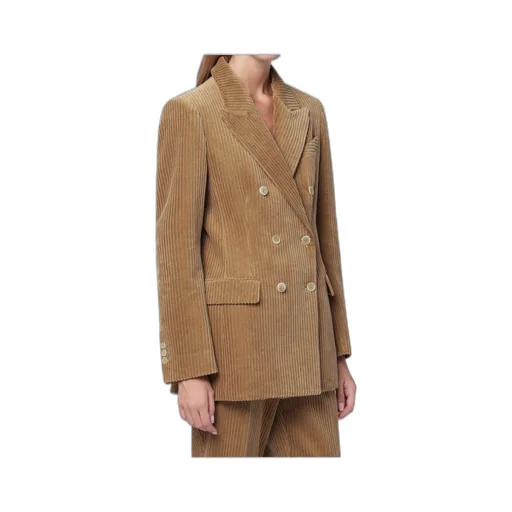 Double-Breasted Corduroy Jacket