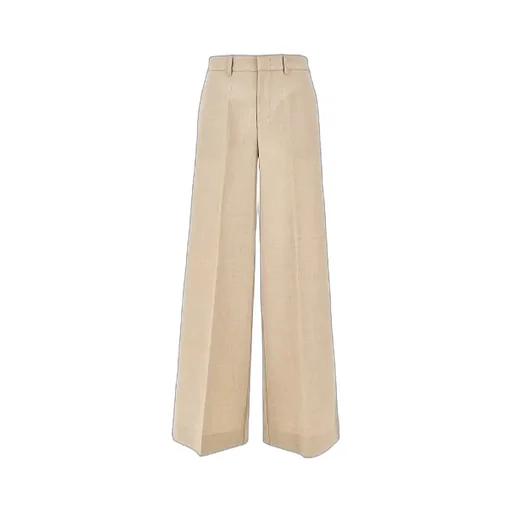 Wool-Blend Straight Trousers