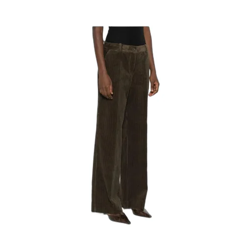 Corduroy Straight-Leg Trousers