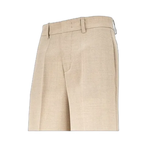 Wool-Blend Straight Trousers