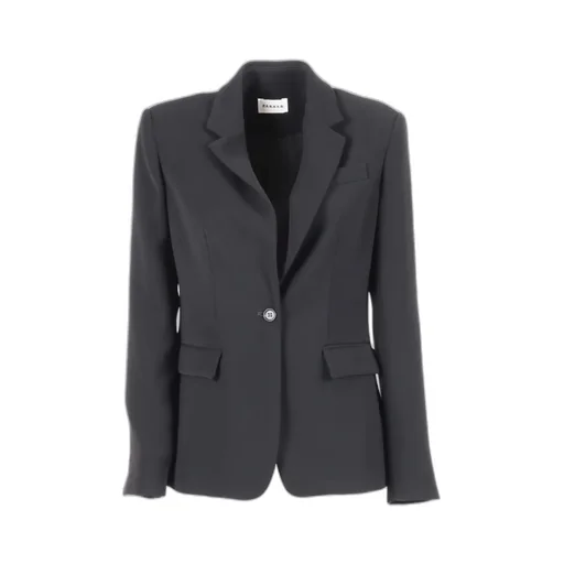 Notched-Lapel Single-Breasted Blazer