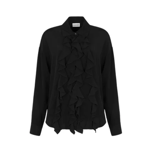 Ruffled Silk Top