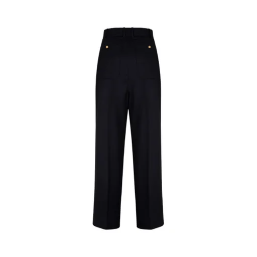 Two-Pocket Wool Pants