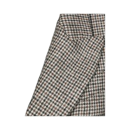 Check-Pattern Double-Breasted Blazer