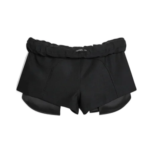 Rolled Waist Mini Shorts