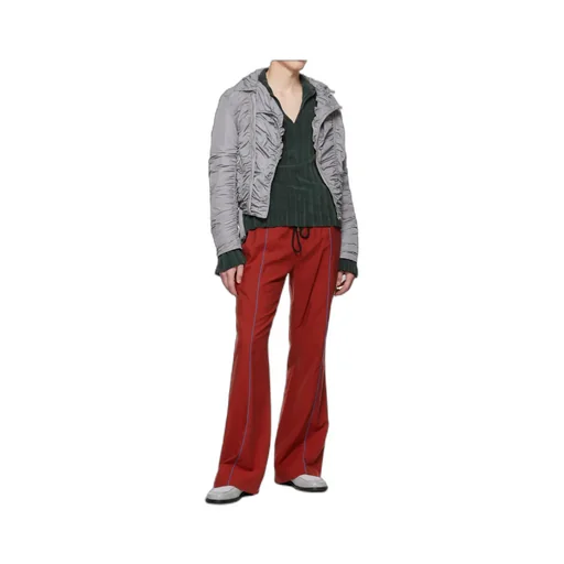 Pleated Bomber Jacket