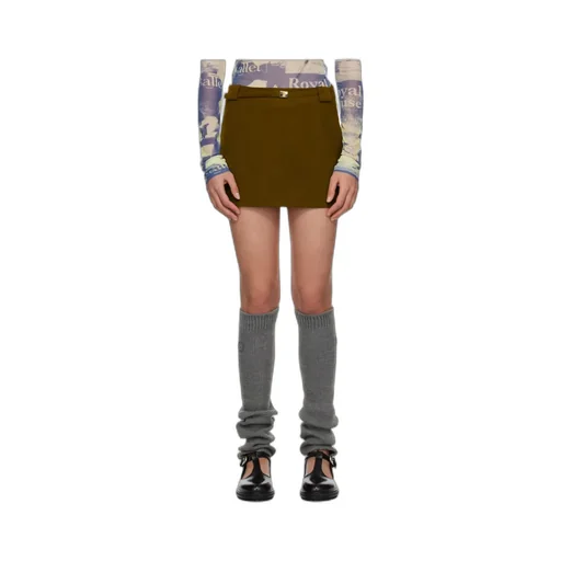 Lace-Up Mini Skirt