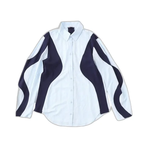 Curved Patchwork Shirt