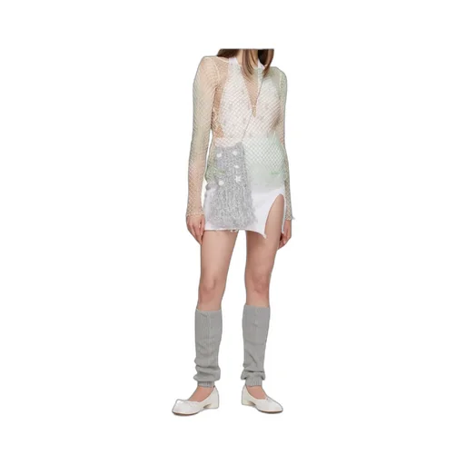 Slit Mini Skirt