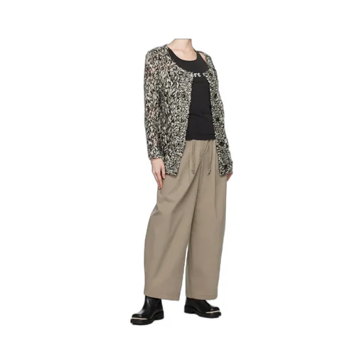 Argyle Pointelle Cardigan