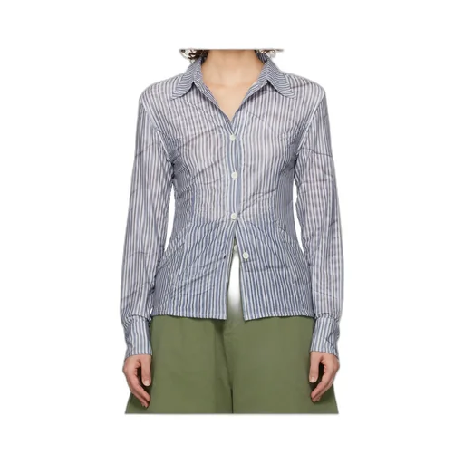 Double-Layered Mesh Print Shirt