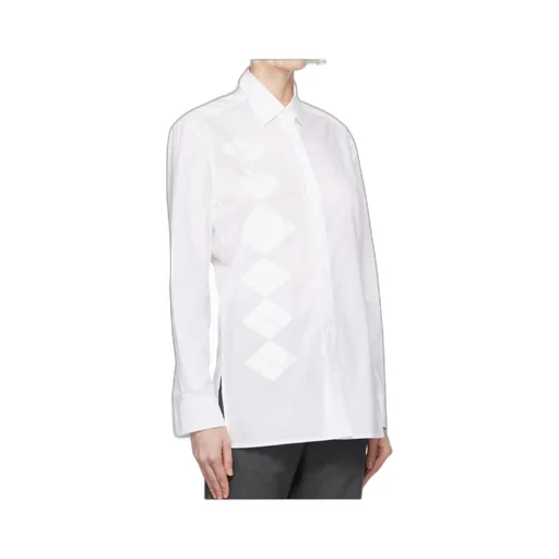 Diamond Check Button-Down Shirt