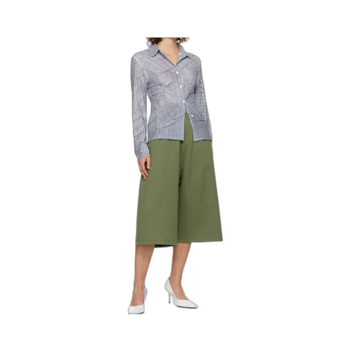 Double-Layered Mesh Print Shirt
